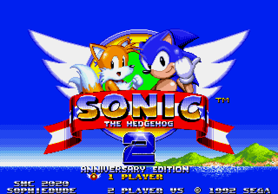 Sonic The Hedgehog 2 - Anniversary Edition (SHC2020) (Genesis