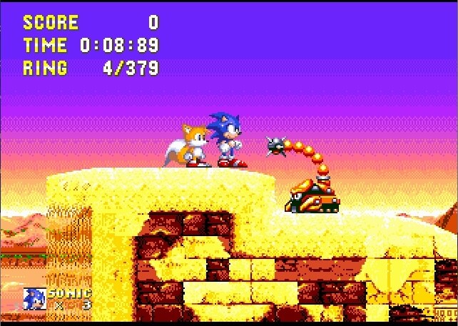 Sonic 2 Alternate Sprites  SSega Play Retro Sega Genesis / Mega drive  video games emulated online in your browser.