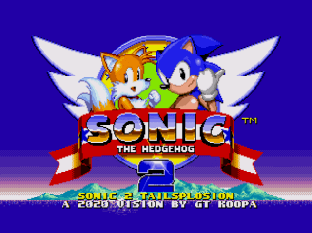 SONIC 2 com o TAILS EXPLODINDO