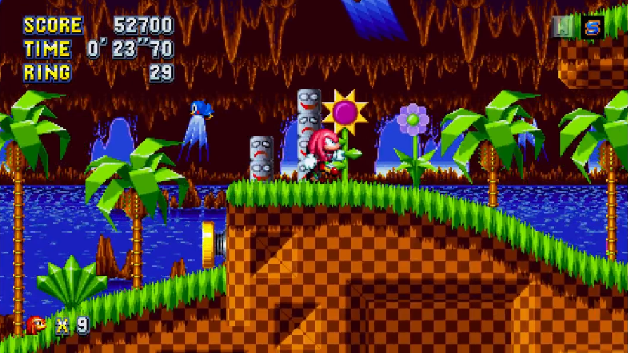 Knuckles in Sonic 2 Green Hill Zone V0.1 ROM Download for 