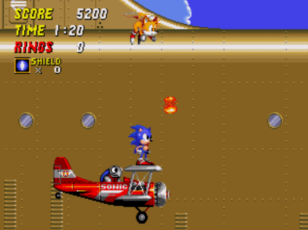 SONIC 2 com o TAILS EXPLODINDO