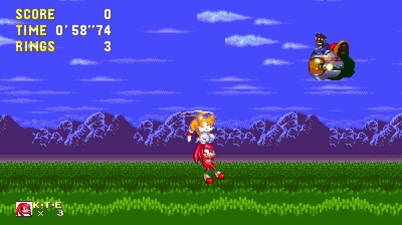 Green Hill Zone (Modern, Genesis-Style) Background [Sonic 3 A.I.R.] [Mods]