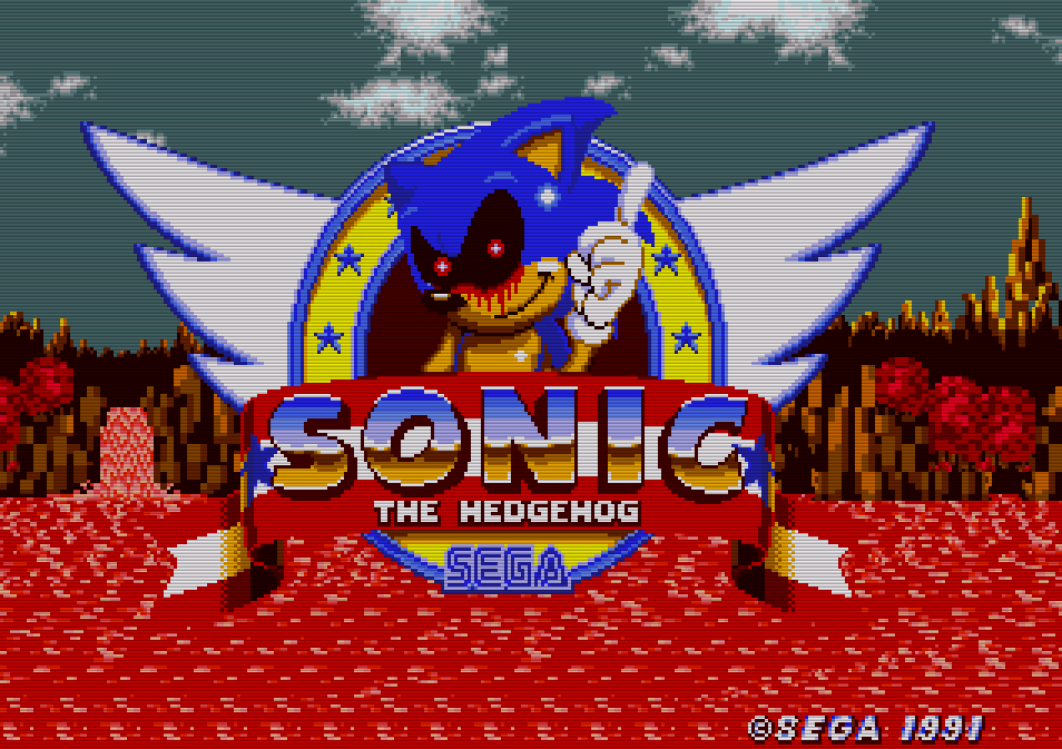 Play Genesis Sonic.EXE mega drive Online in your browser