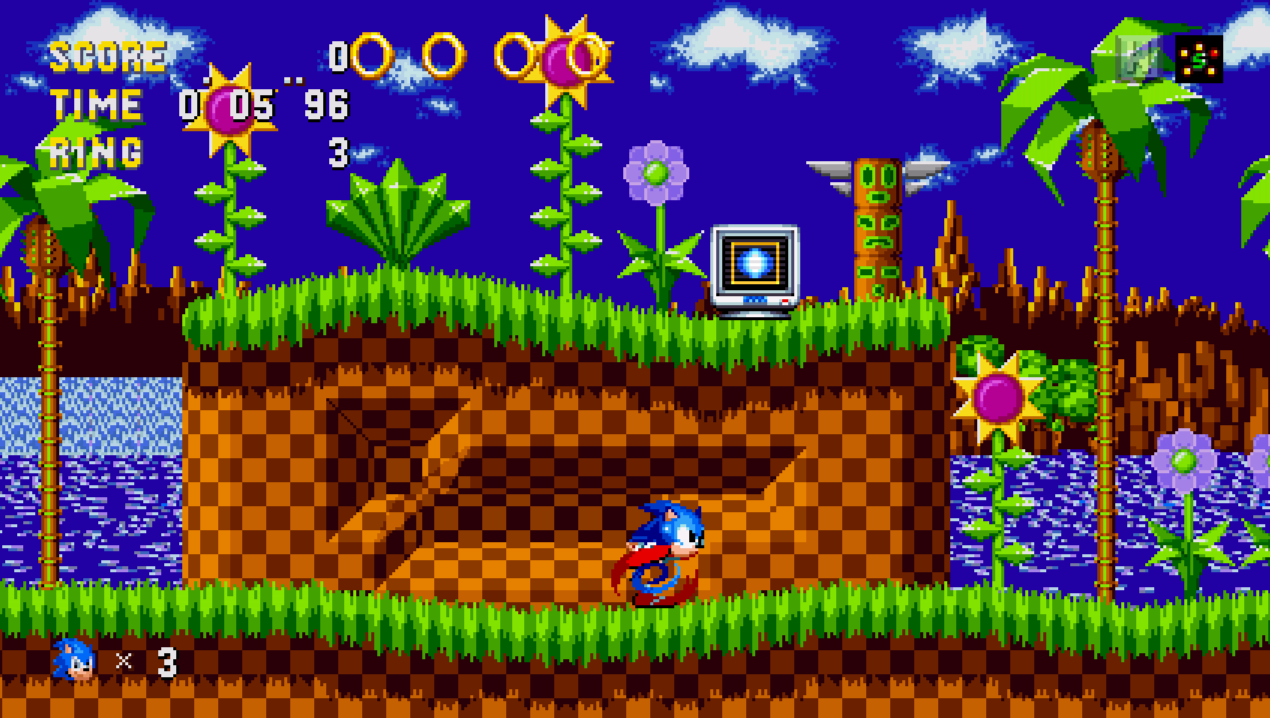 Game Gear - Sonic Blast - Green Hill Zone Act 2 - The Spriters Resource