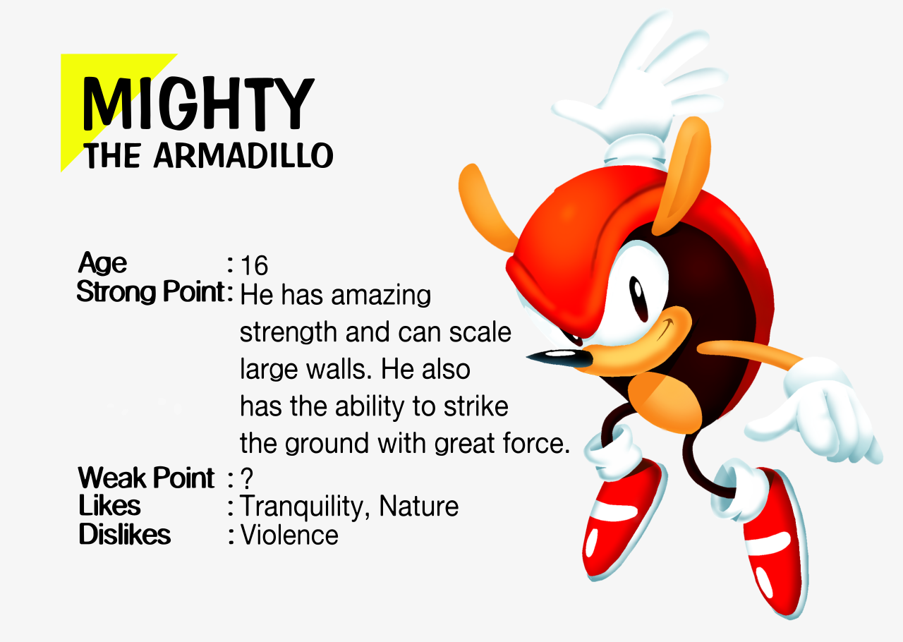 Mighty the Armadillo in Sonic the Hedgehog